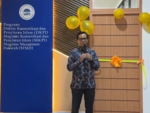 Jadi Pusat Inkubasi Gagasan dan Kolaborasi Masa Depan, Dekan FDIKOM UIN Jakarta Resmikan Common Room Program Doktor dan Magister.